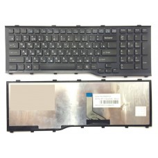 Клавиатура для ноутбука Fujitsu Lifebook AH532, RU, рамка, черная